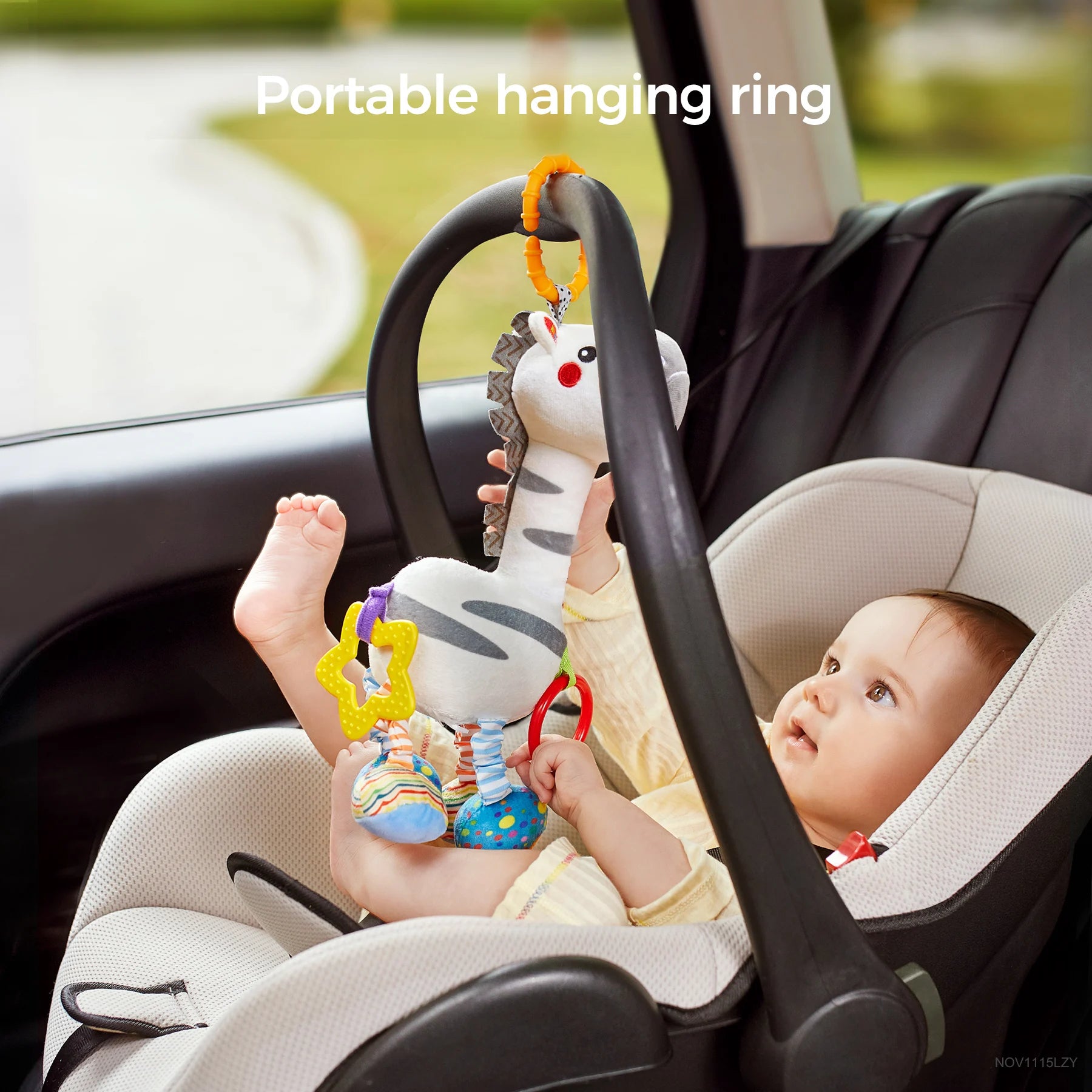 <tc>Sonajero para bebé con mordedor para cochecito y asiento de coche</tc>