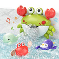 Automatic crab bubble maker for bubbly bath time fun