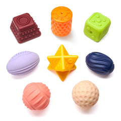 <tc>Set de Pelotas Sensoriales para Bebé (8 unidades)</tc>