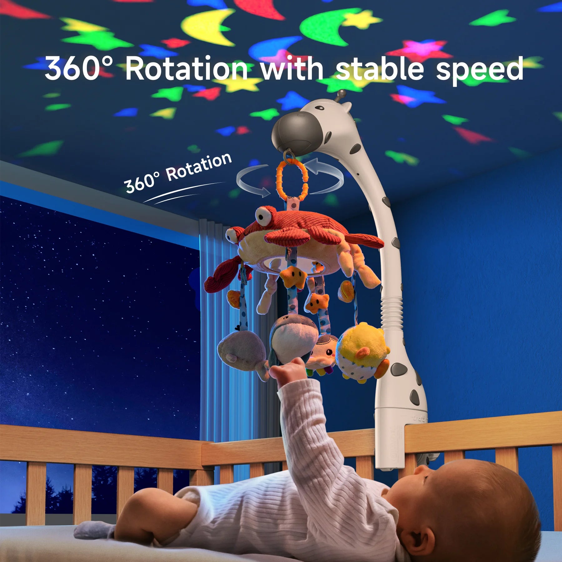 <tc>Móvil Cuna Bebé con Luces y Música</tc>