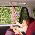 <tc>Juguete colgante de peluche con mordedor y sonajero
</tc>