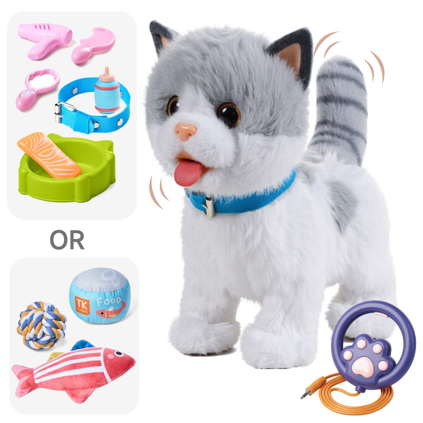 <tc>Gato de Peluche Interactivo y Realista - TM392</tc>