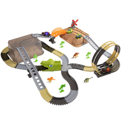 <tc>Pista de Coches para Niños con Tema de Dinosaurios</tc>