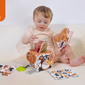 <tc>Caja pañuelos Montessori para bebé – Exploración sensorial</tc>