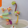 Cabezal de ducha de juguete de baño de bebé con juguetes giratorios con juguetes para el agua Tobogro